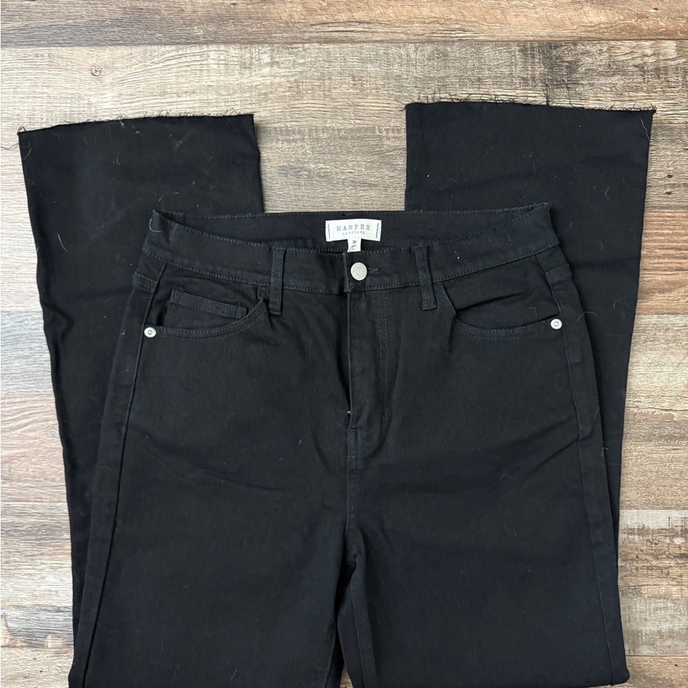 Harper Heritage Black Kick Crop Women's Jeans